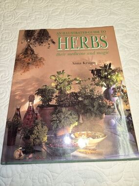 Herbs : Their Medicine And The Magic By Ann Kruger Book Hardcover Dust jacket